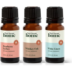 image:imagePlant Therapy Home Natural Fragrance Set of 3 Pearberry Lychee Whiskey Oak amp White Linen 10 mL 13 oz EachHome Aroma Trio