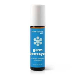 image:imagePlant Therapy KidSafe Germ Destroyer Essential Oil Blend PreDiluted RollON 10mL  oz 100 Pure Natural Aromatherapy Respiratory Health and Immune Support for KidsGerm Destroyer