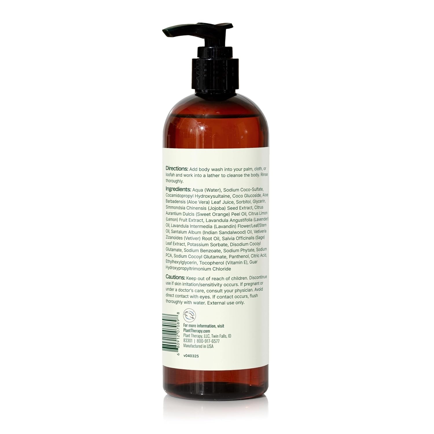 image:imagePlant Therapy Lavender Sandalwood Natural Body Wash 16 oz For all Skin Types Sulfate Free Body Wash For Men or Women Relaxing AllNatural Aroma Lush Hydrating Lather Cleanses amp Soothes SkinLavender Sandalwood