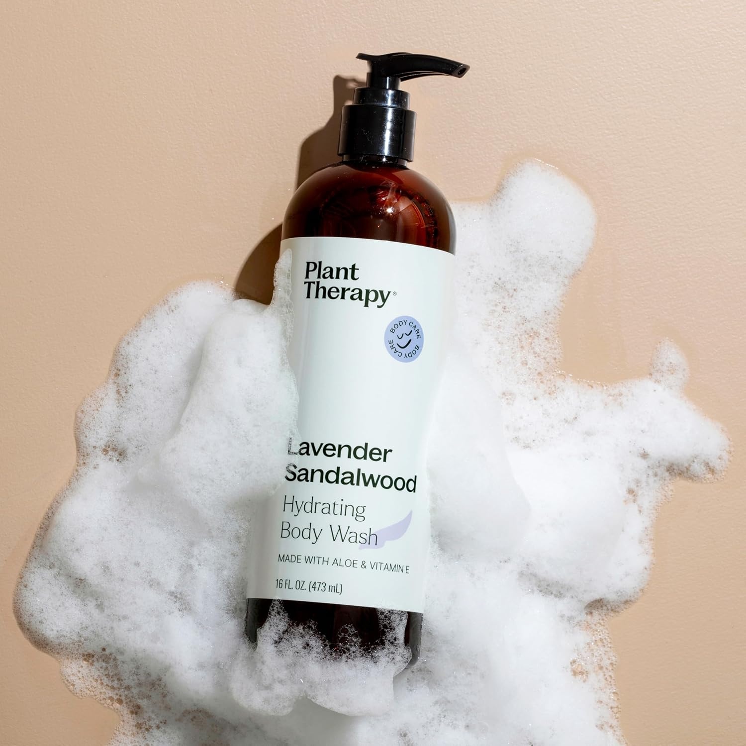 image:imagePlant Therapy Lavender Sandalwood Natural Body Wash 16 oz For all Skin Types Sulfate Free Body Wash For Men or Women Relaxing AllNatural Aroma Lush Hydrating Lather Cleanses amp Soothes SkinLavender Sandalwood