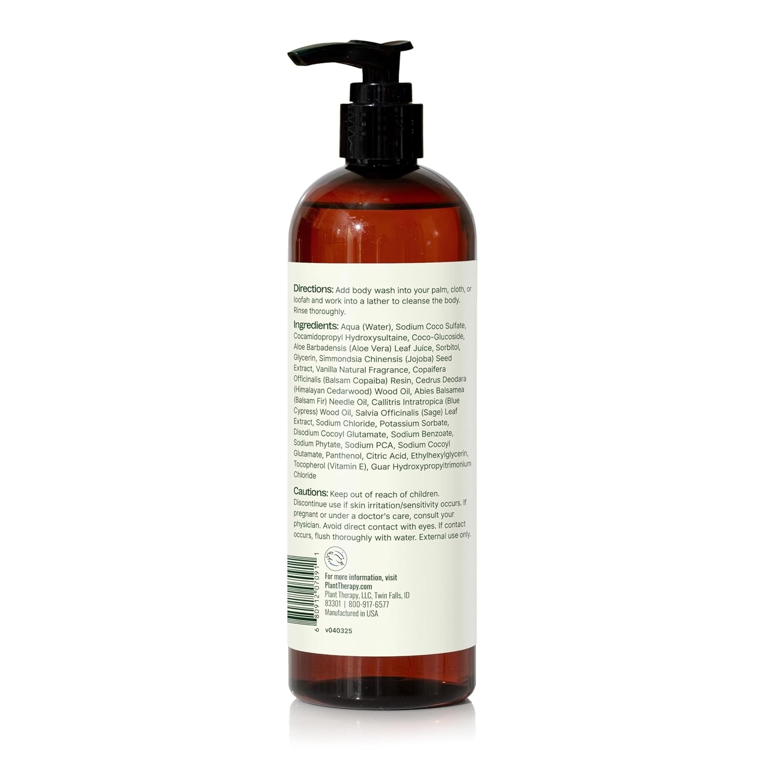 image:imagePlant Therapy Lavender Sandalwood Natural Body Wash 16 oz For all Skin Types Sulfate Free Body Wash For Men or Women Relaxing AllNatural Aroma Lush Hydrating Lather Cleanses amp Soothes SkinVanilla Woods