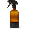 image:imagePlant Therapy Glass Spray Bottle with Chamomile Sleeve Reusable Easy to Clean Large 16 oz BottleBlack