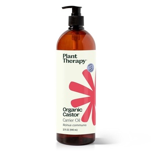 image:imagePlant Therapy Castor Oil USDA Organic Cold Pressed 100 Pure Hexane Free 16 oz Conditioning amp Healing For Dry Skin Hair Growth Eyelashes32 Fl Oz Pack of 1