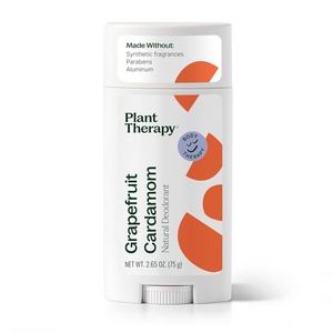 image:imagePlant Therapy Grapefruit Cardamom Natural Deodorant for Men amp Women 265 oz Aluminum Free Cruelty Free Smooth Application Long Lasting Odor ControlGrapefruit Cardamom