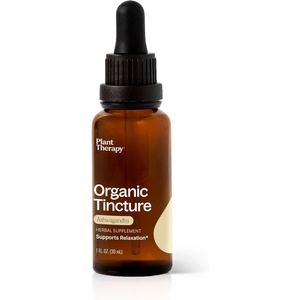 image:imagePlant Therapy Organic Brain Power Tincture 30 mL 1 oz Supports Brain Focus amp Clarity Helps Mental Alertness amp Memory Brain Boost Supplement Packed with BenefitsAshwagandha Root