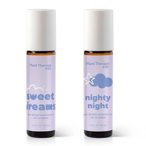 image:imagePlant Therapy KidSafe Sweet Dreams Essential Oil Blend PreDiluted RollOn 10 mL 13 oz amp KidSafe Nighty Night Essential Oil Blend for Sleep PreDiluted RollOn 10 mL 13 oz