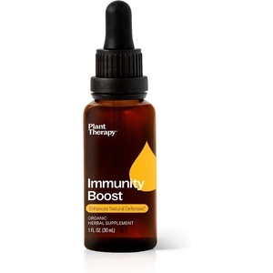 image:imagePlant Therapy Organic Immunity Boost Tincture 30 mL 1 oz with Ehcinacea Elderberry amp Lemon Balm Extract Supports a Healthy Immune System Natural Defense Against Seasonal Threats