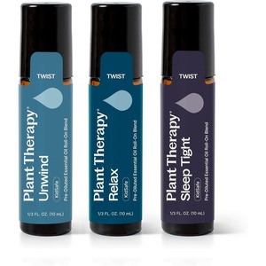 image:imagePlant Therapy Sleep Easy Essential Oil Roll On Blend Set 10 mL 13 oz Each of Relax Sleep Tight amp Unwind Pure PreDiluted Essential Oil Blends