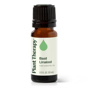 image:imagePlant Therapy Basil Linalool Essential Oil 10 mL 13 oz 100 Pure Undiluted Aromatherapy for Muscle Soreness and Digestive Discomfort
