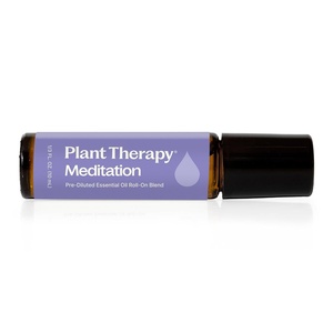 image:imagePlant Therapy Meditation Essential Oil Blend PreDiluted RollOn 100 mL 1 oz 100 Pure PreDiluted Calming Aromatherapy for Yoga Mediation and Self Care