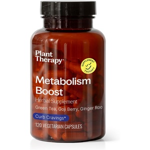 image:imagePlant Therapy Metabolism Boost Herbal Supplement Capsules Optimize Fat Metabolism amp Body Composition Supports Weight Management amp Digestion 120 Vegetarian Capsules 4 month supply Made in the USA