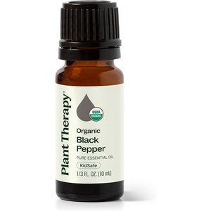image:imagePlant Therapy Organic Black Pepper Essential Oil 10 mL 13 oz 100 Pure Undiluted USDA Certified Organic Warming Relief for Sore Muscles and Joints