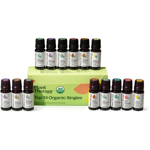 image:imagePlant Therapy Top 14 Organic Essential Oil Singles Set 100 Pure Essential Oils Undiluted Natural Aromatherapy for Diffusion and Body Care 10 mL 13 oz Each