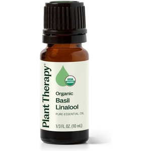 image:imagePlant Therapy USDA Certified Organic Basil Linalool Essential Oil 10 mL 13 oz 100 Pure Undiluted Aromatherapy for Muscle Soreness and Digestive Discomfort