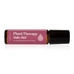 image:imagePlant Therapy Vein Aid Essential Oil Blend PreDiluted RollOn 10 mL 13 oz 100 Pure Stimulating Aromatherapy and Circulation Support